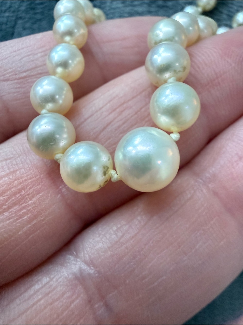 Mikimoto Pearl Strand Necklace! 21” WOW - Picture 5 of 11